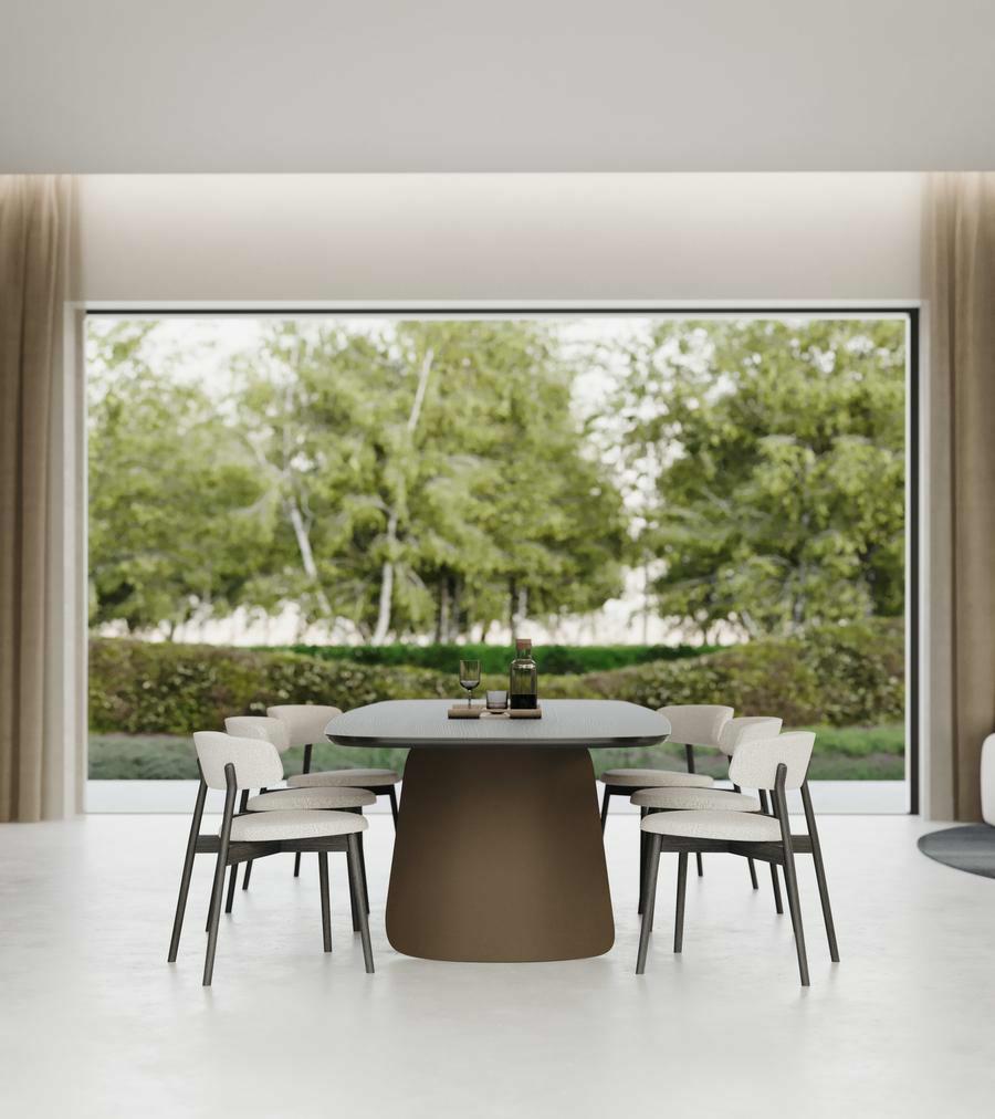 DUNE DINING TABLE - COVER WOOD CHAIR